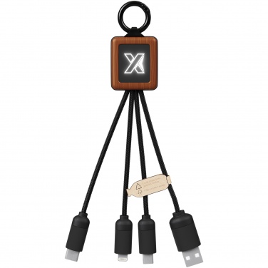Logo trade promotional giveaways picture of: SCX.design C19 wooden easy to use cable