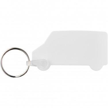 Logo trade corporate gifts picture of: Tait van-shaped recycled keychain
