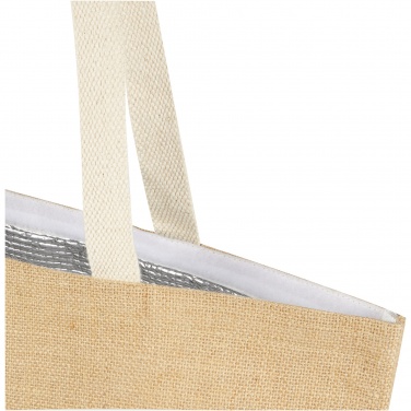 Logo trade promotional gifts image of: Juta 300 g/m² jute cooler tote bag 12L