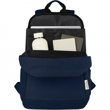 Logo trade advertising product photo of: Joey 15.6" GRS recycled canvas anti-theft laptop backpack 18L