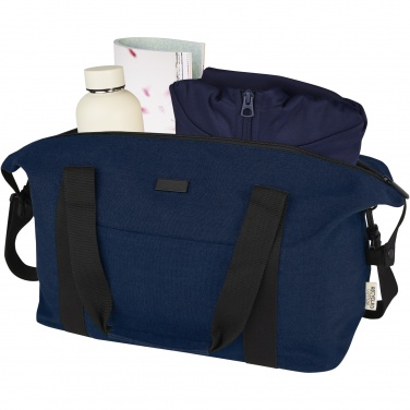 Logo trade promotional merchandise image of: Joey GRS recycled canvas sports duffel bag 25L