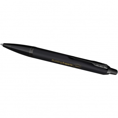 Logo trade promotional giveaways image of: Parker IM achromatic ballpoint and rollerball pen set with gift box