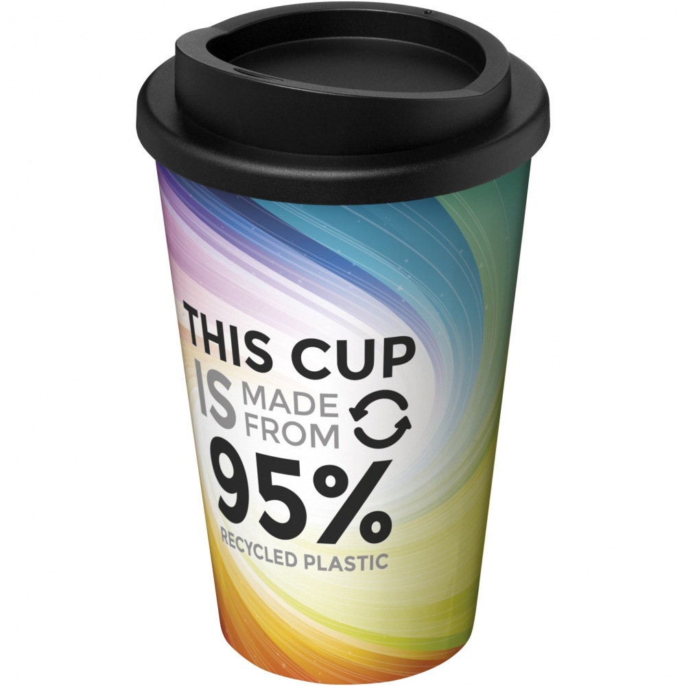 Logotrade promotional giveaway image of: Brite-Americano® Recycled 350 ml insulated tumbler