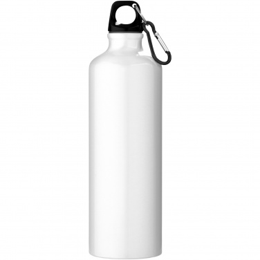 Logotrade promotional gift picture of: Oregon 770 ml RCS certified recycled aluminium water bottle with carabiner