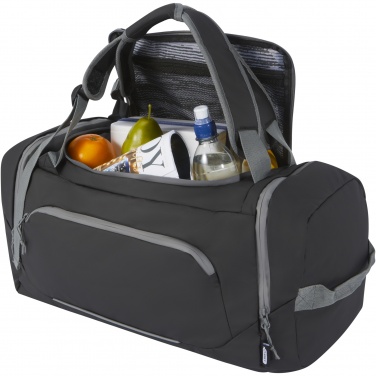 Logo trade promotional gift photo of: Aqua GRS recycled water resistant duffel backpack 35L