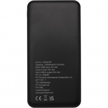 Logotrade promotional merchandise image of: Loop 10.000 mAh recycled plastic power bank 