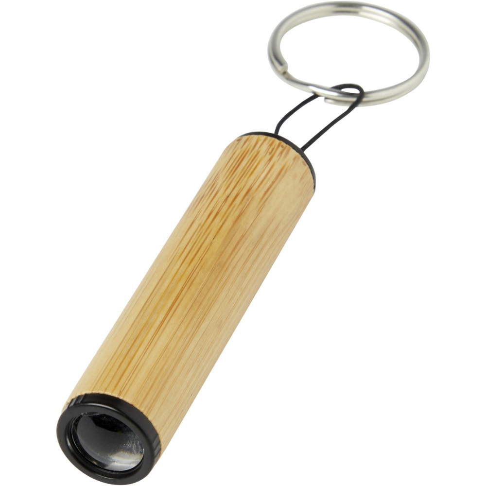 Logotrade promotional product image of: Cane bamboo key ring with light