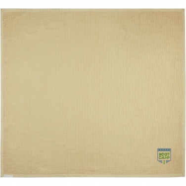 Logo trade corporate gifts image of: Abele 150 x 140 cm cotton waffle blanket