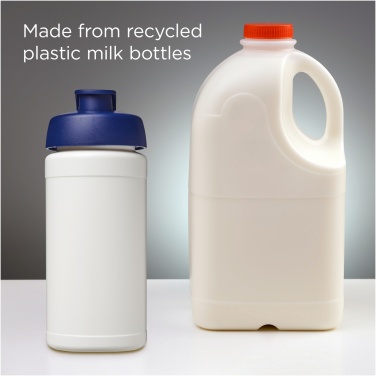 Logotrade promotional product image of: Baseline 500 ml recycled sport bottle with flip lid