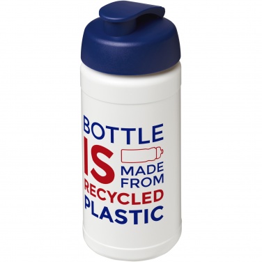 Logotrade advertising product picture of: Baseline 500 ml recycled sport bottle with flip lid