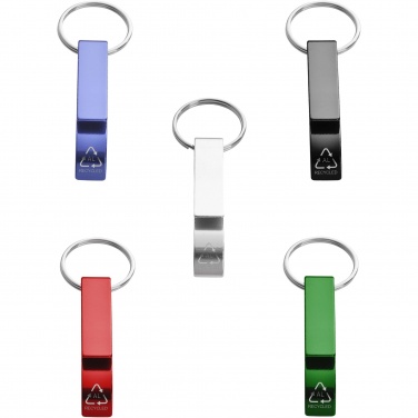 Logotrade promotional gifts photo of: Tao RCS recycled aluminium bottle and can opener with keychain 