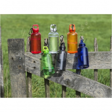 Logo trade promotional giveaways picture of: Oregon 400 ml RCS certified recycled plastic water bottle with carabiner