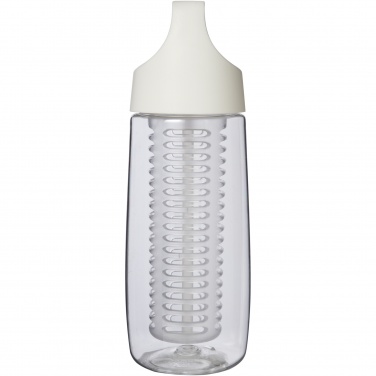 Logotrade advertising product image of: HydroFruit 700 ml recycled plastic sport bottle with flip lid and infuser
