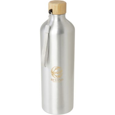 Logo trade promotional giveaways image of: Malpeza 1000 ml RCS certified recycled aluminium water bottle