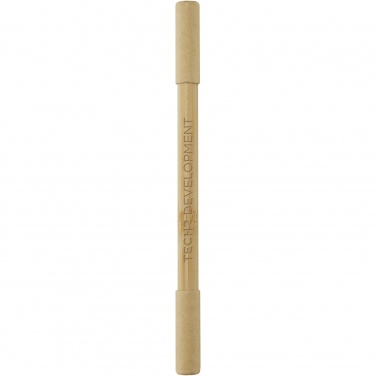 Logo trade business gift photo of: Samambu bamboo duo pen