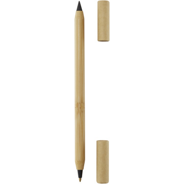 Logo trade promotional item photo of: Samambu bamboo duo pen