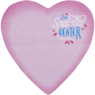 Logotrade promotional product image of: Sticky-Mate® heart-shaped recycled sticky notes