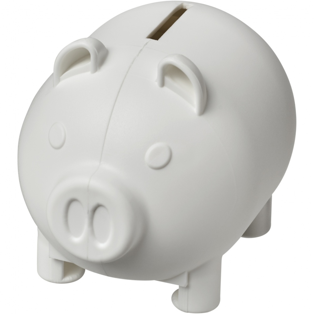 Logo trade corporate gifts image of: Oink recycled plastic piggy bank