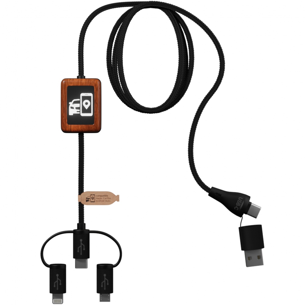 Logotrade promotional merchandise photo of: SCX.design C46 5-in-1 CarPlay cable
