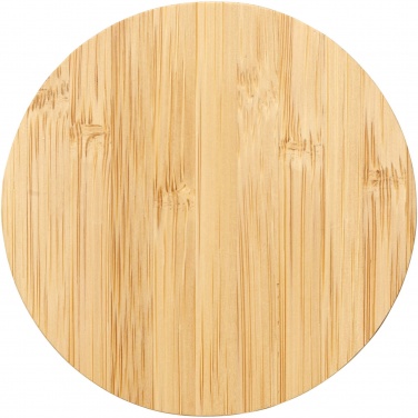 Logo trade promotional products picture of: Essence 15W bamboo wireless charging pad