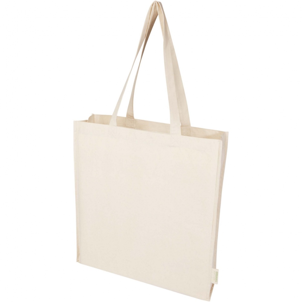 Logotrade promotional product picture of: Orissa 180 g/m² organic full gusset tote bag 14L