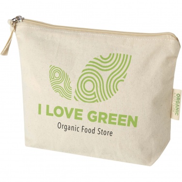 Logotrade promotional gifts photo of: Orissa 180 g/m² organic toiletry bag 1L