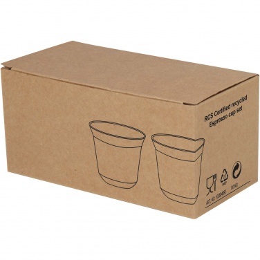 Logotrade corporate gifts photo of: Duo 80 ml RCS certified stainless steel espresso cup set 