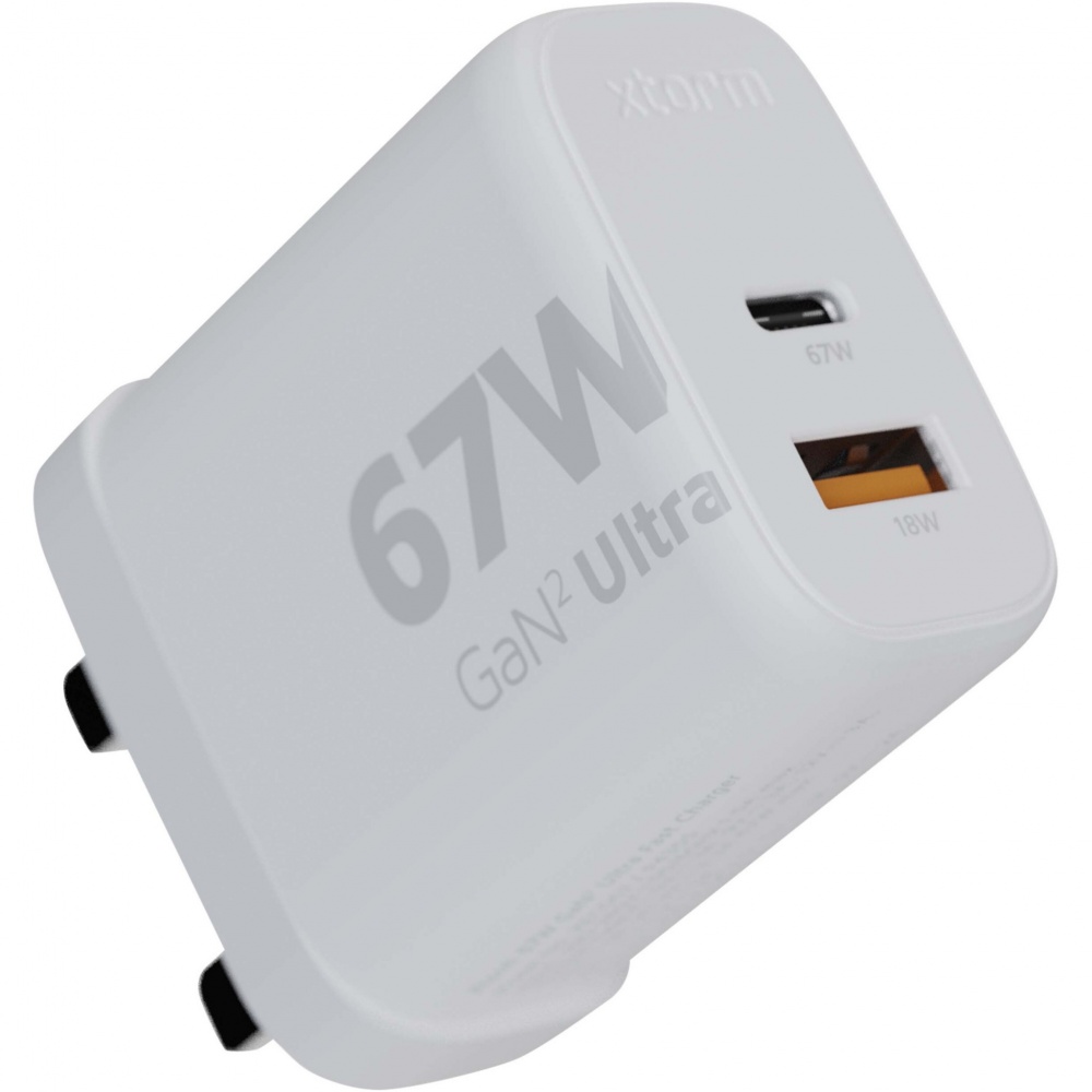 Logo trade advertising products picture of: Xtorm XEC067G GaN² Ultra 67W wall charger - UK plug
