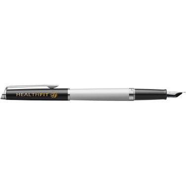 Logotrade advertising product picture of: Hemisphere colour blocking fountain pen with palladium trim