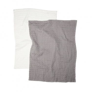Logo trade corporate gifts picture of: VINGA Cromer waffle kitchen towel, 2 pcs