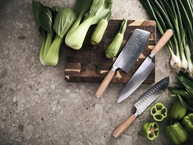 Logo trade promotional merchandise image of: VINGA Hattasan Damascus Santoku knife