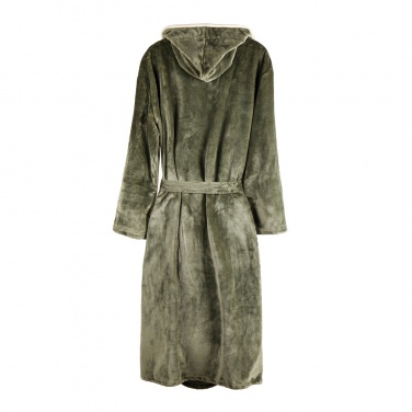 Logo trade promotional giveaway photo of: VINGA Louis luxury plush RPET robe size L-XL