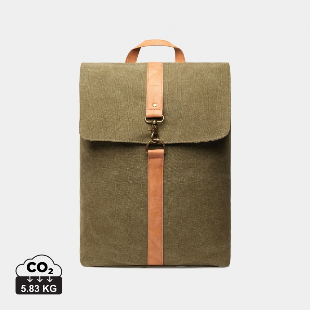 Logotrade advertising products photo of: VINGA Bosler backpack GRS recycled canvas