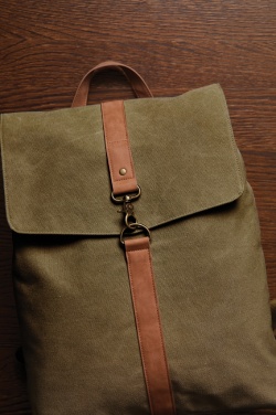 Logo trade corporate gifts picture of: VINGA Bosler backpack GRS recycled canvas