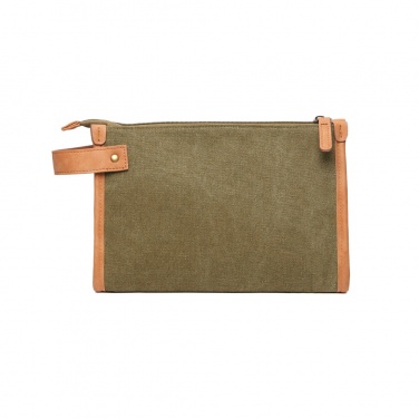Logotrade promotional item image of: VINGA Bosler GRS recycled canvas toiletry bag