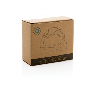 Logo trade promotional merchandise picture of: RCS recycled plastic Auto stop tape 8M/25mm