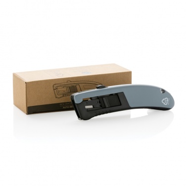 Logo trade promotional gifts image of: RCS certified recycled plastic Auto retract safety knife