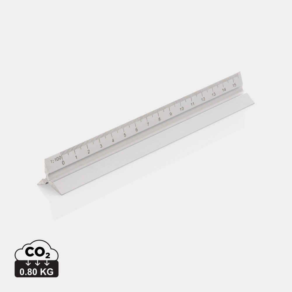 Logotrade promotional giveaways photo of: 15cm. Aluminum triangular ruler