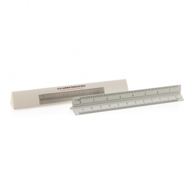 Logo trade promotional product photo of: 15cm. Aluminum triangular ruler