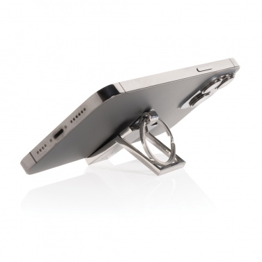 Logotrade promotional giveaways photo of: RSC recycled zinc alloy phone stand keychain