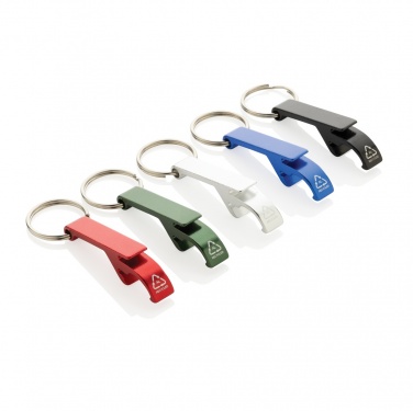 Logotrade corporate gift picture of: RCS recycled aluminum bottle and can opener