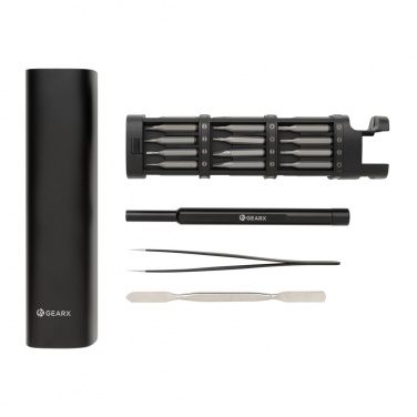 Logotrade promotional products photo of: Gear X RCS recycled aluminum precision screwdriver set 46 pc