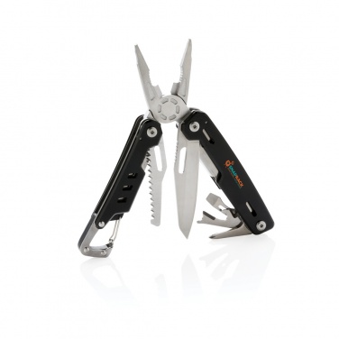 Logo trade corporate gifts image of: Solid multitool with carabiner