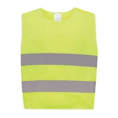 Logo trade promotional gift photo of: GRS recycled PET high-visibility safety vest 3-6 years