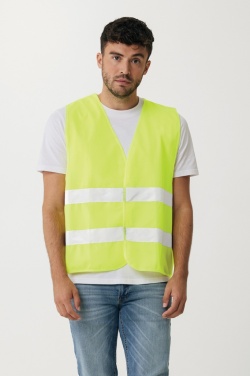 Logo trade promotional items image of: GRS recycled PET high-visibility safety vest