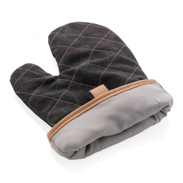Logo trade promotional giveaway photo of: Deluxe canvas oven mitt