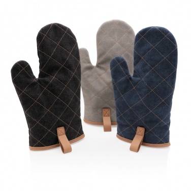 Logo trade promotional giveaways picture of: Deluxe canvas oven mitt