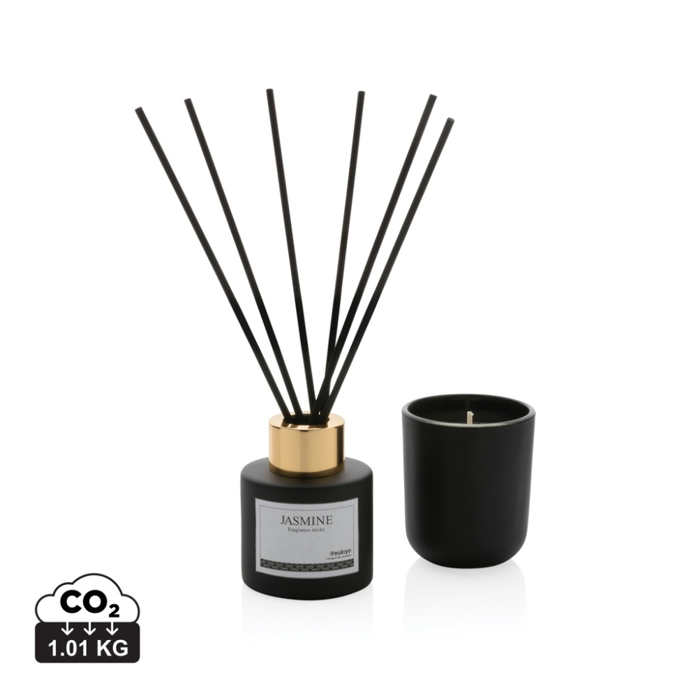 Logo trade corporate gifts picture of: Ukiyo candle and fragrance sticks gift set