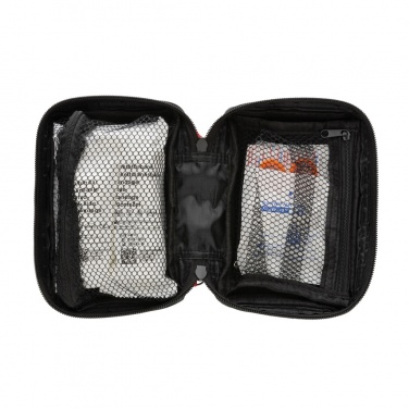 Logo trade promotional item photo of: RCS recycled nubuck PU pouch  first aid set