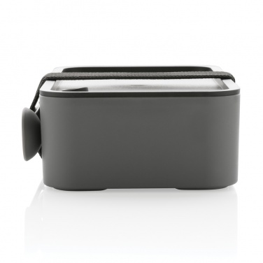 Logo trade advertising products picture of: GRS recycled PP lunch box with spork